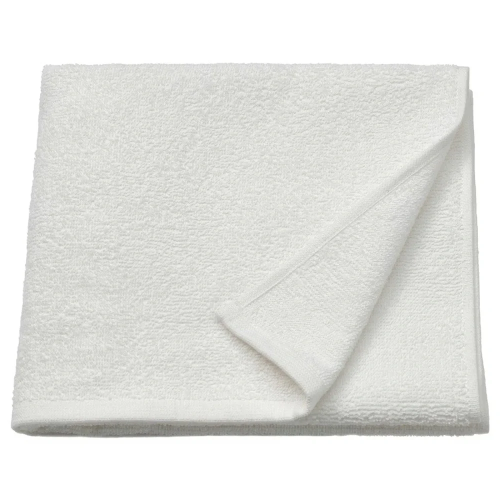 5 piece white ikea bath towels Length: 47 